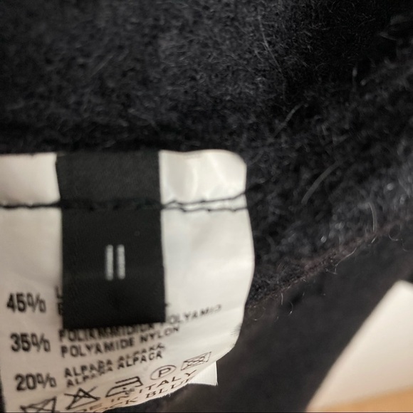 Peacock Blue Wool/Alpaca Blend Waterfall Cardigan - Picture 13 of 14